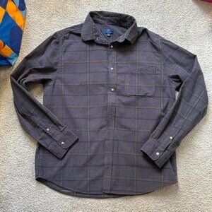 NWT George Corduroy Collared Button Up Long sleeve sz L
